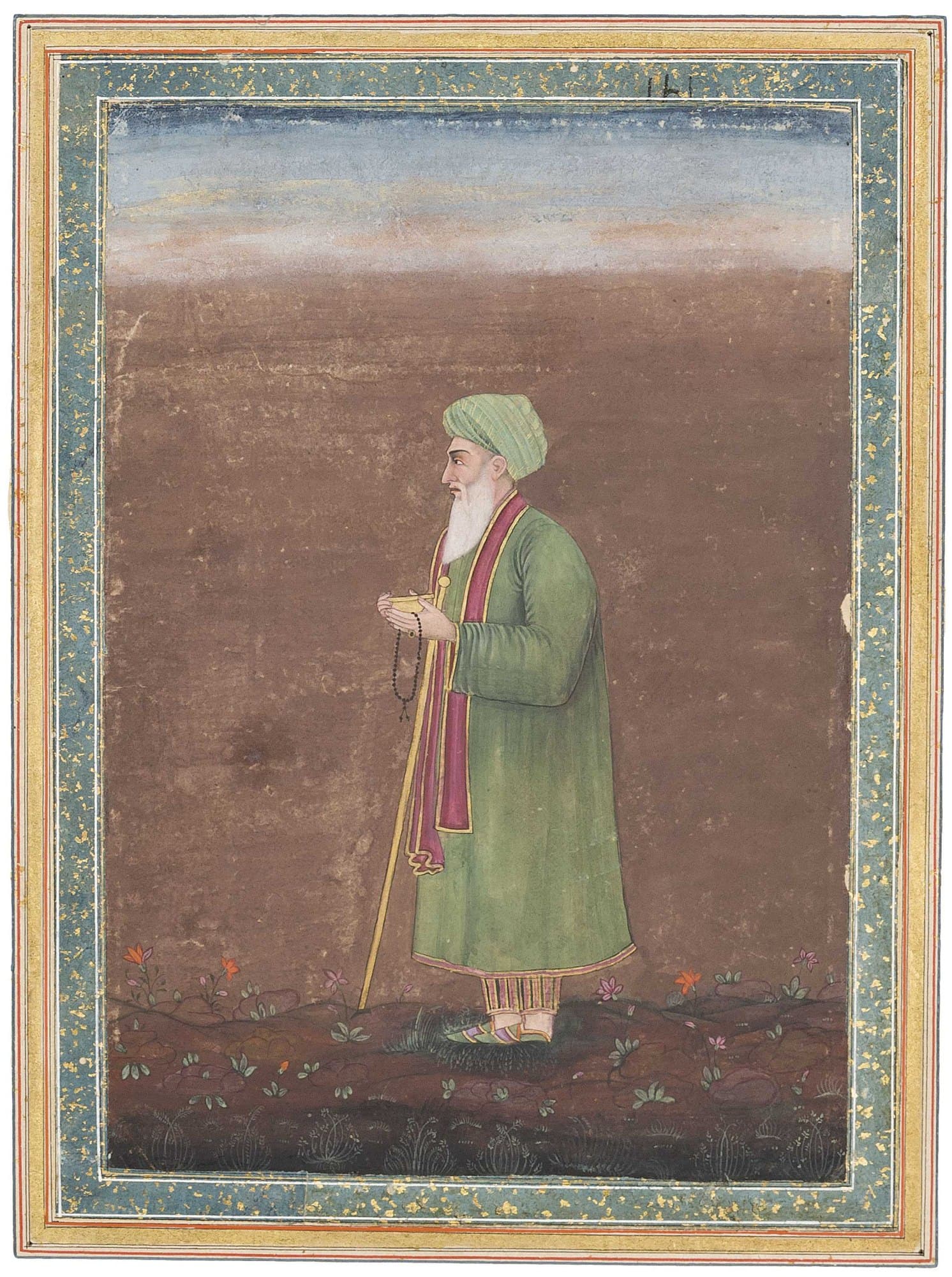 al-Khidr, the Green One, Mughal miniature